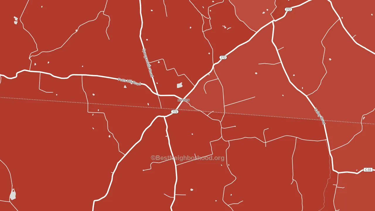 Nipgen, OH block-group political-lean map