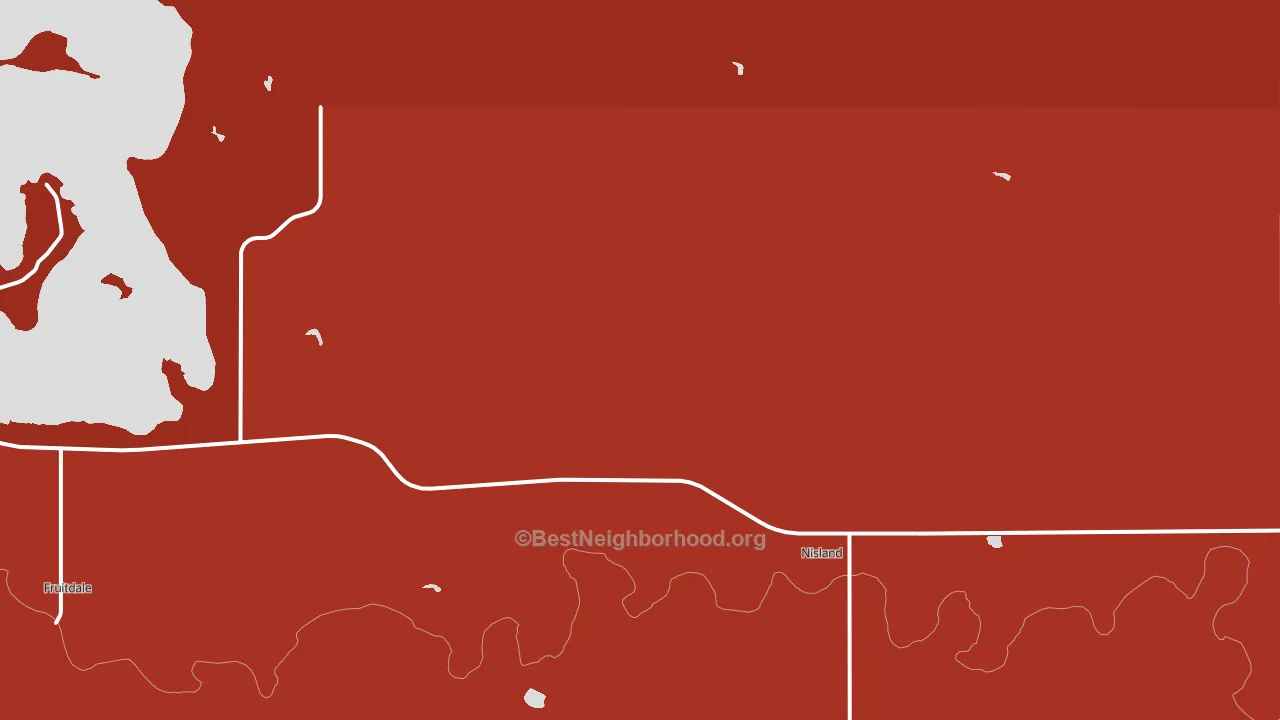 Nisland, SD block-group political-lean map