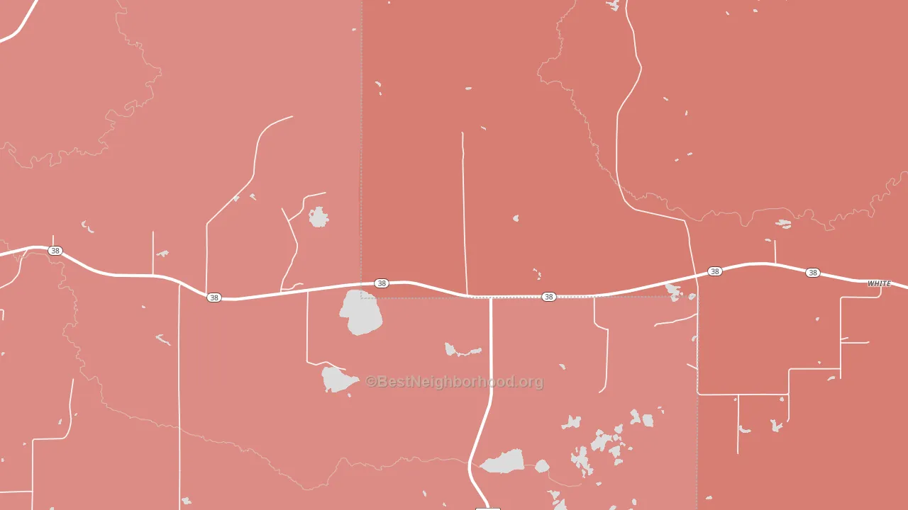 Nisula, MI block-group political-lean map