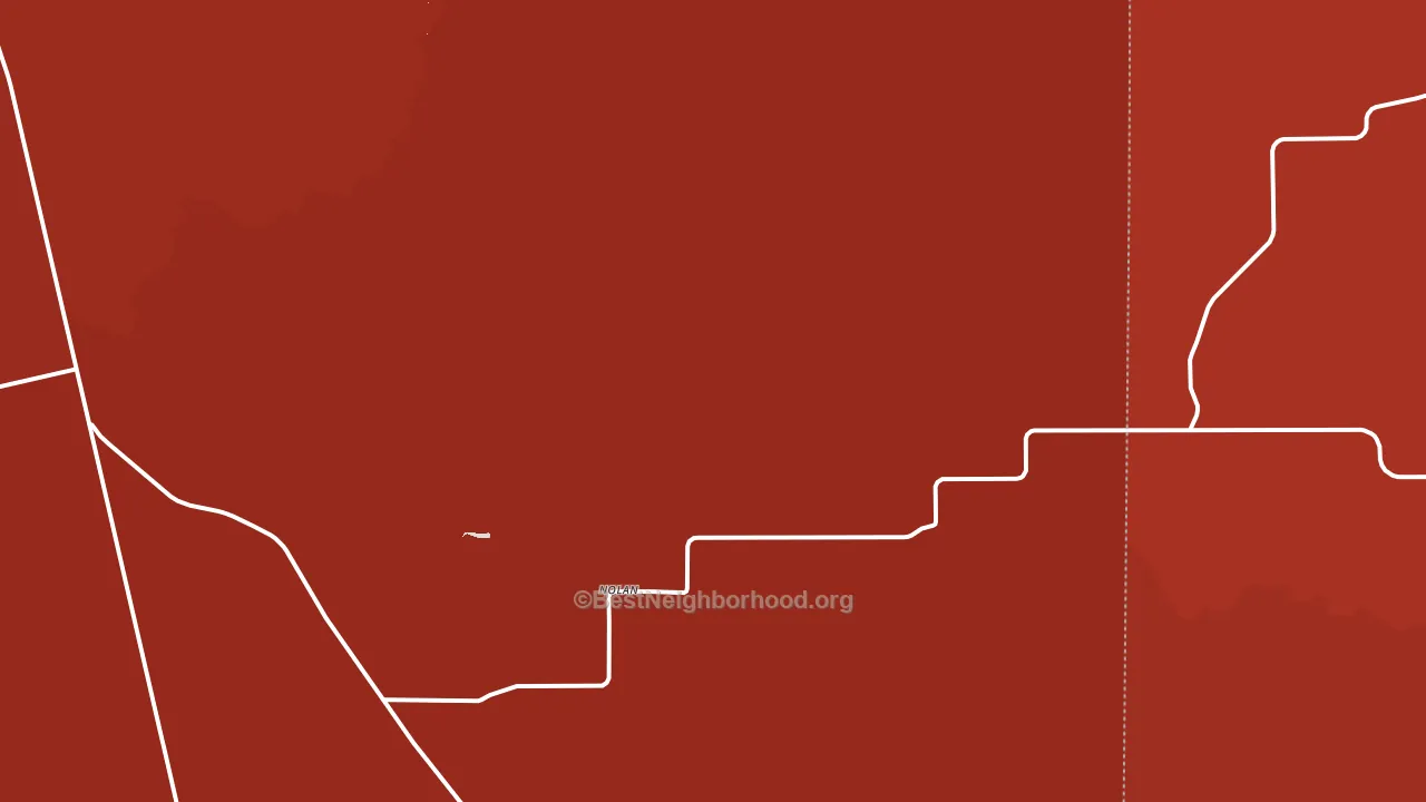 Nolan, TX block-group political-lean map