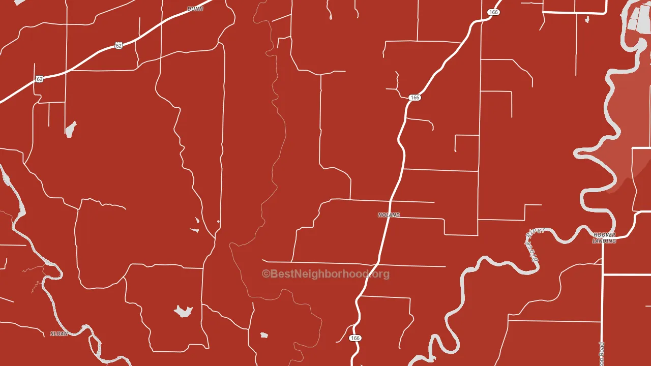 Noland, AR block-group political-lean map