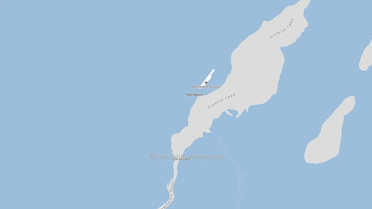 Nondalton, AK block-group political-lean map