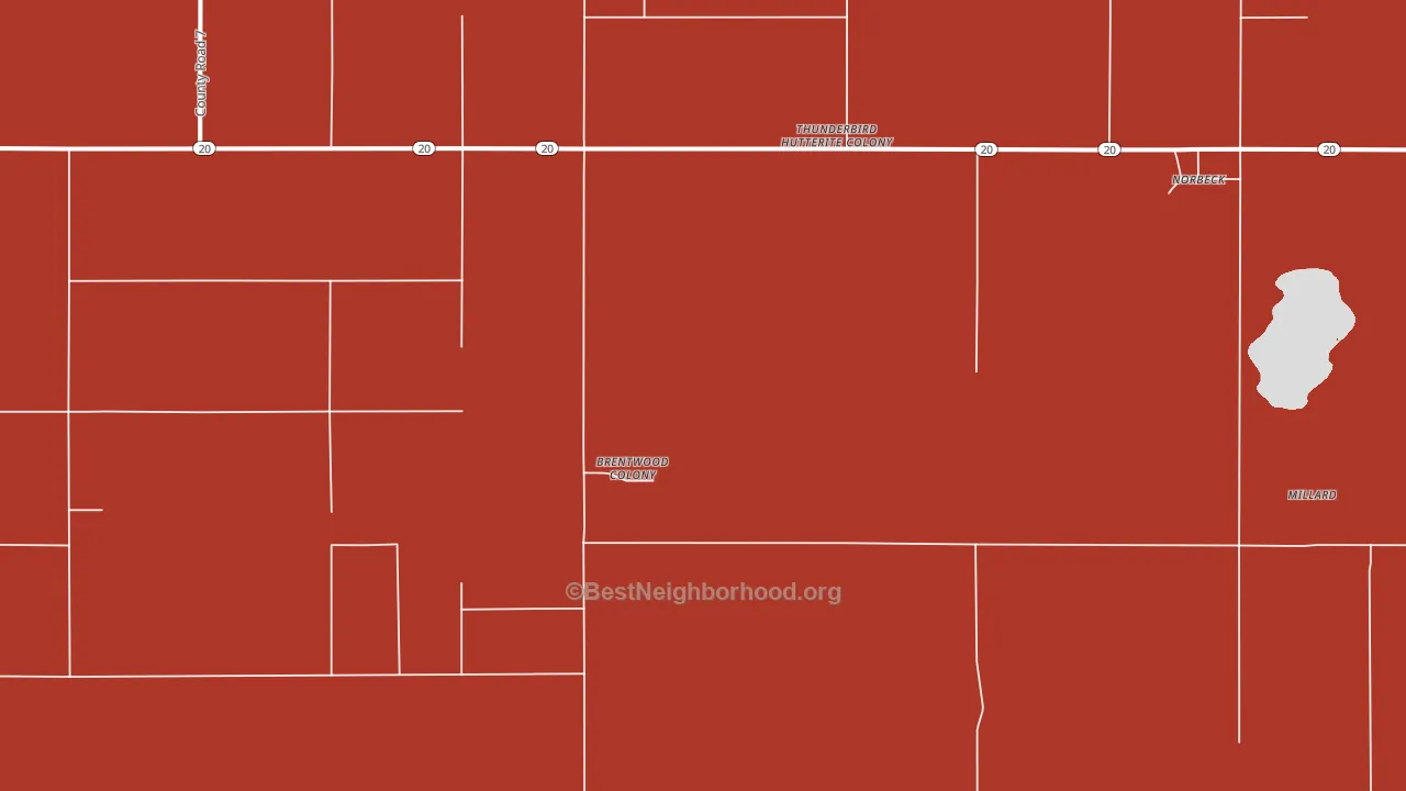 Norbeck, SD block-group political-lean map