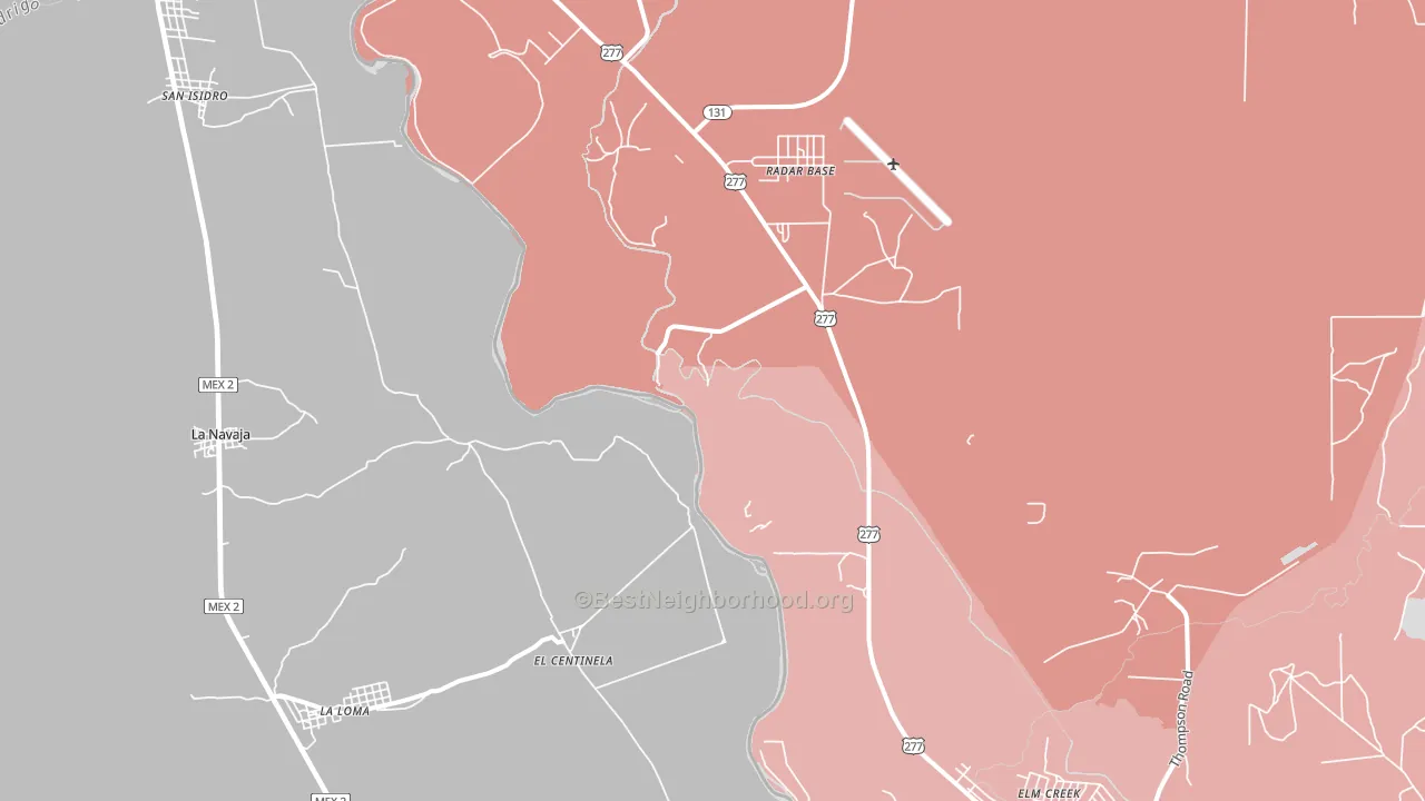 Normandy, TX block-group political-lean map