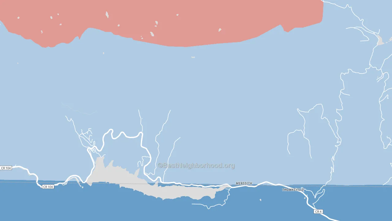 Norrie, CO block-group political-lean map