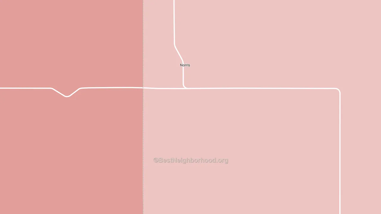 Norris, SD block-group political-lean map