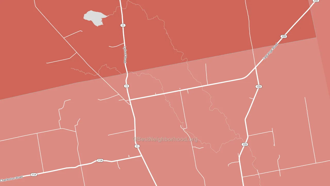 North Bradford, ME block-group political-lean map