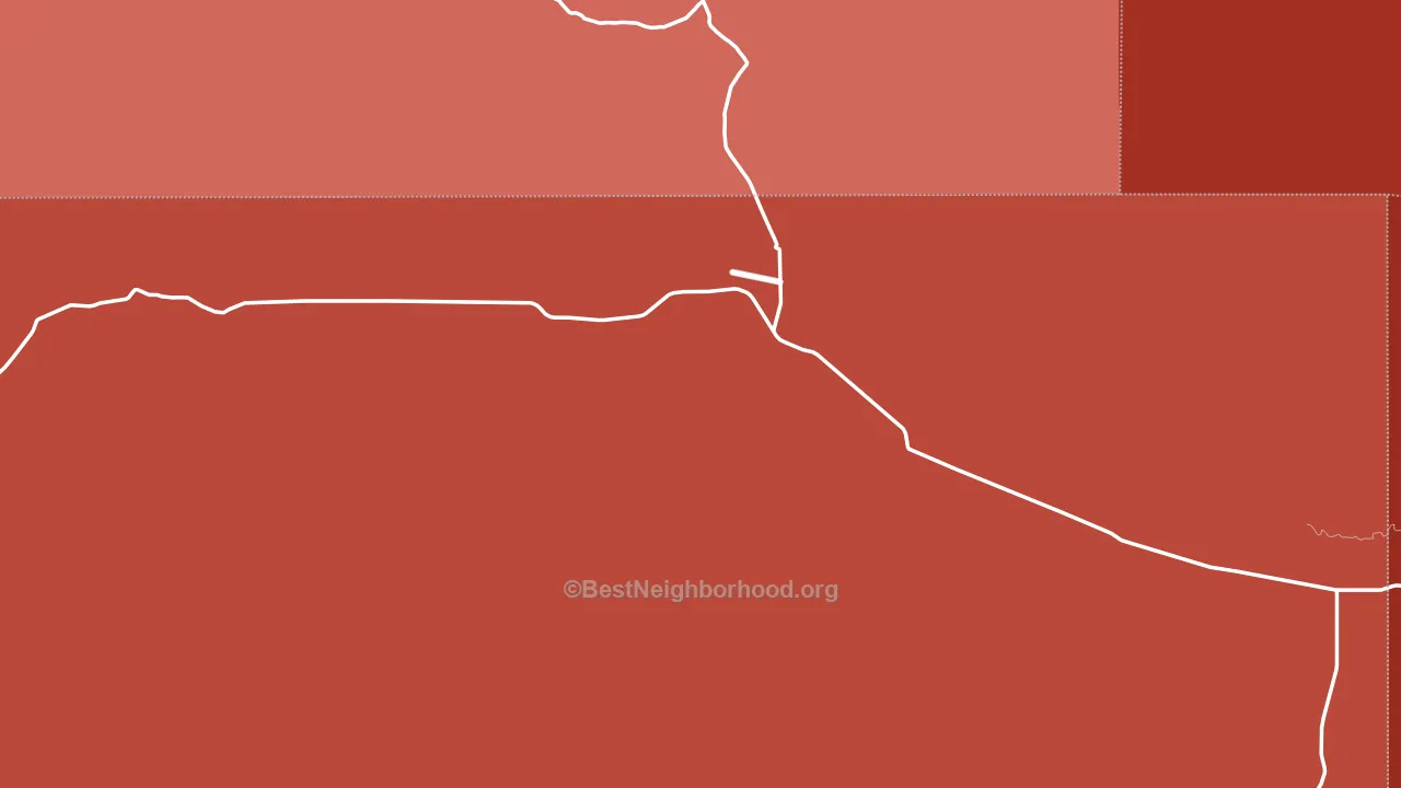 North Colfax Union, NM block-group political-lean map