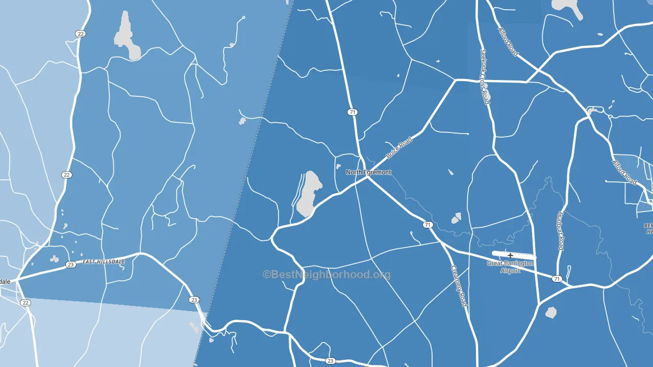 North Egremont, MA block-group political-lean map