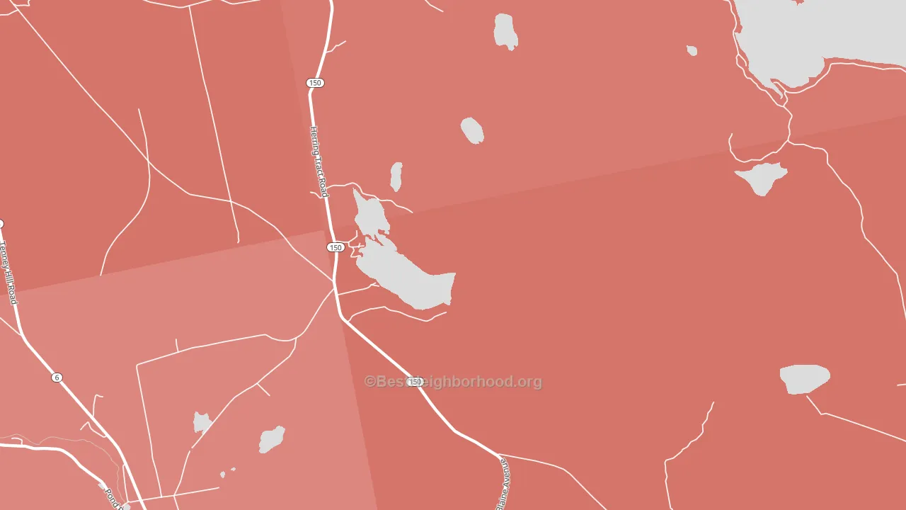 North Guilford, ME block-group political-lean map
