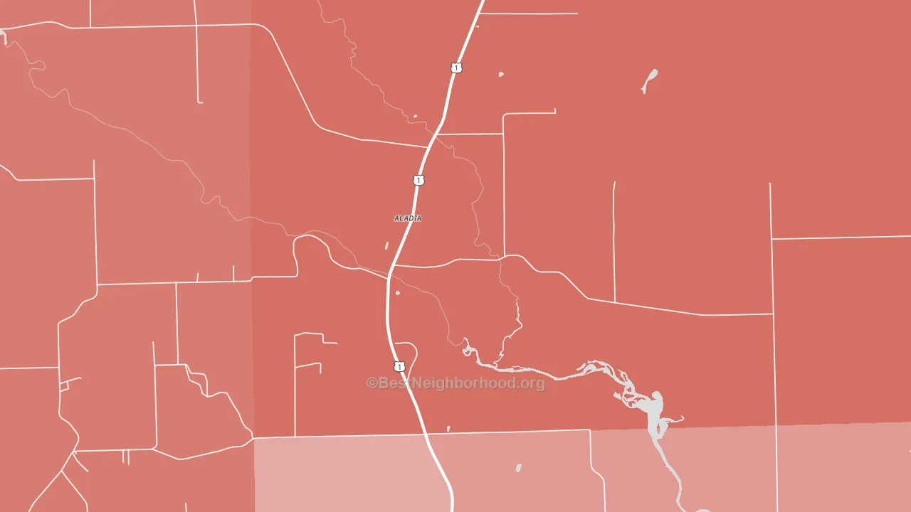 North Lyndon, ME block-group political-lean map