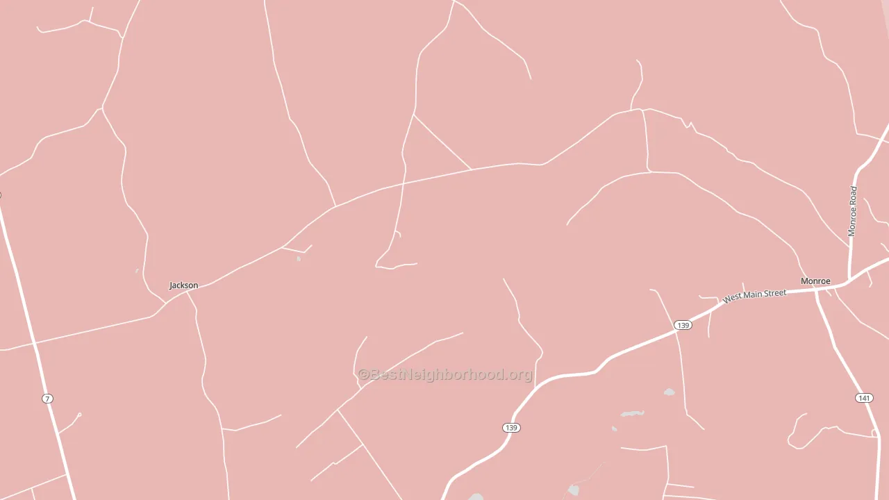 North Monroe, ME block-group political-lean map