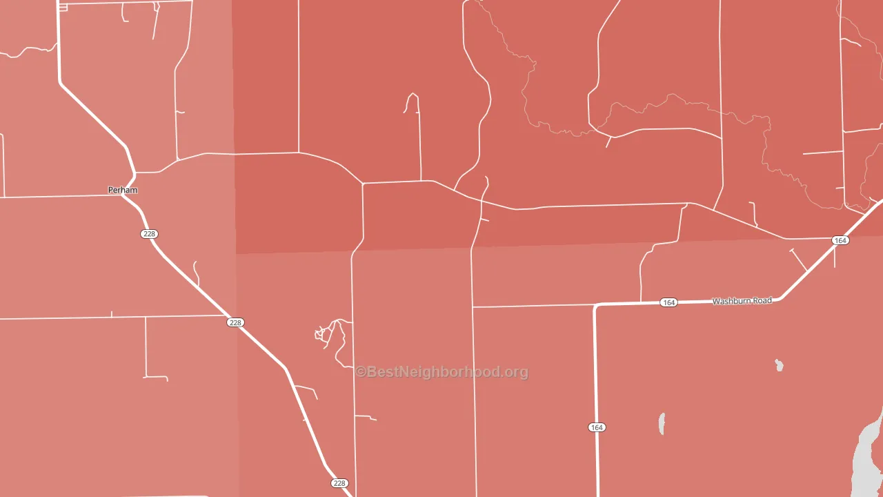 North Wade, ME block-group political-lean map