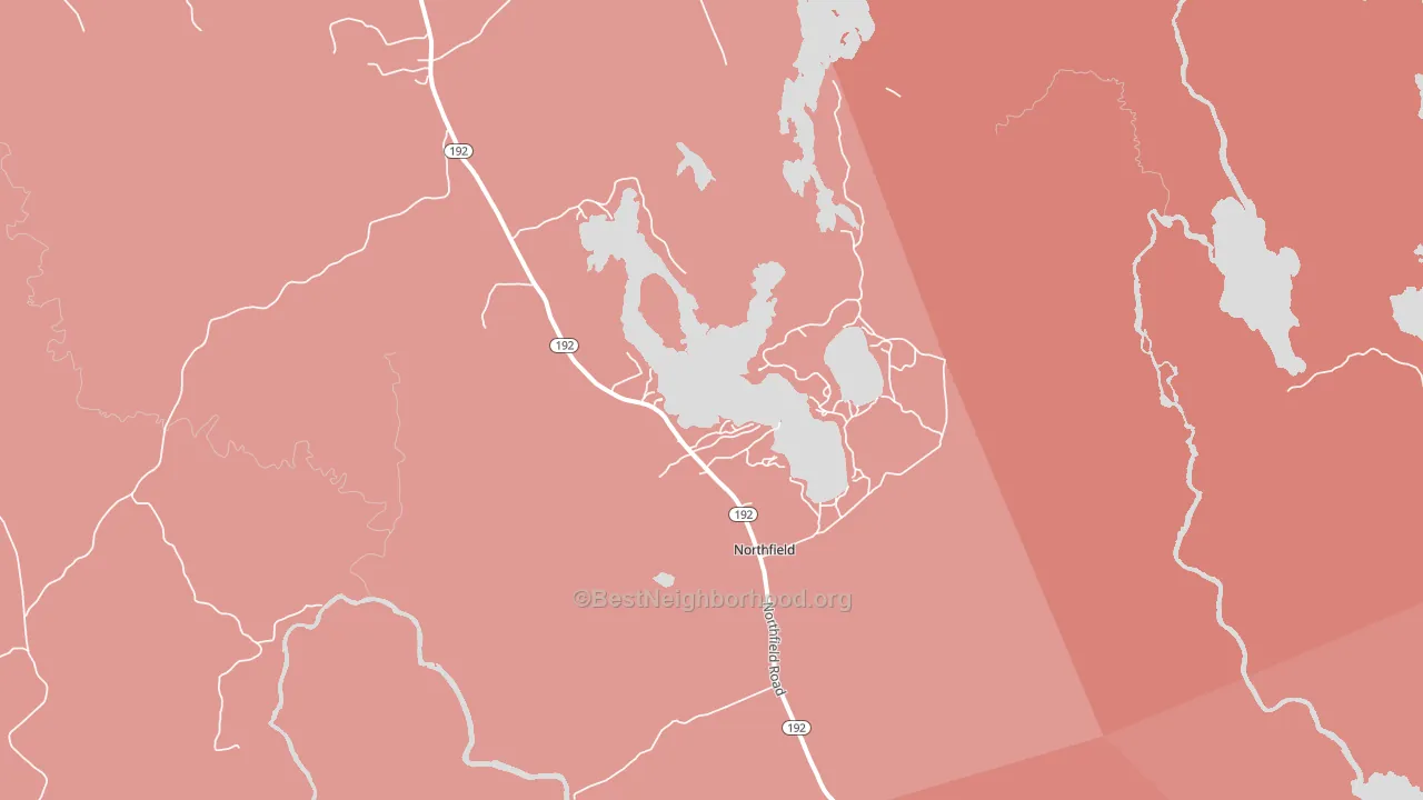 Northfield, ME block-group political-lean map