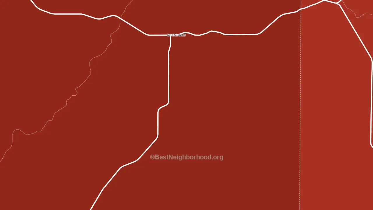 Northfield, TX block-group political-lean map