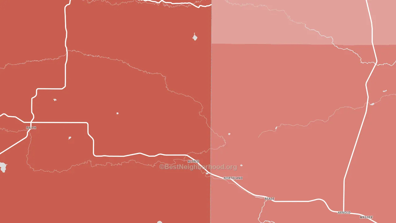 Northland, MI block-group political-lean map