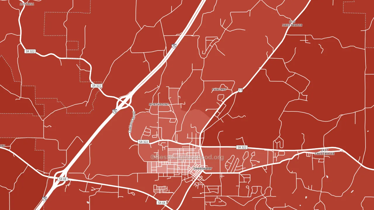 Northpoint, TN block-group political-lean map