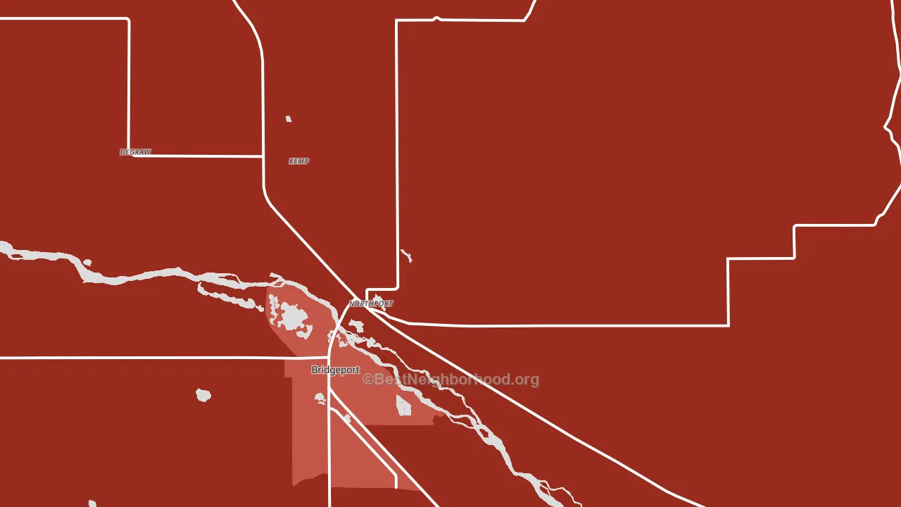 Northport, NE block-group political-lean map
