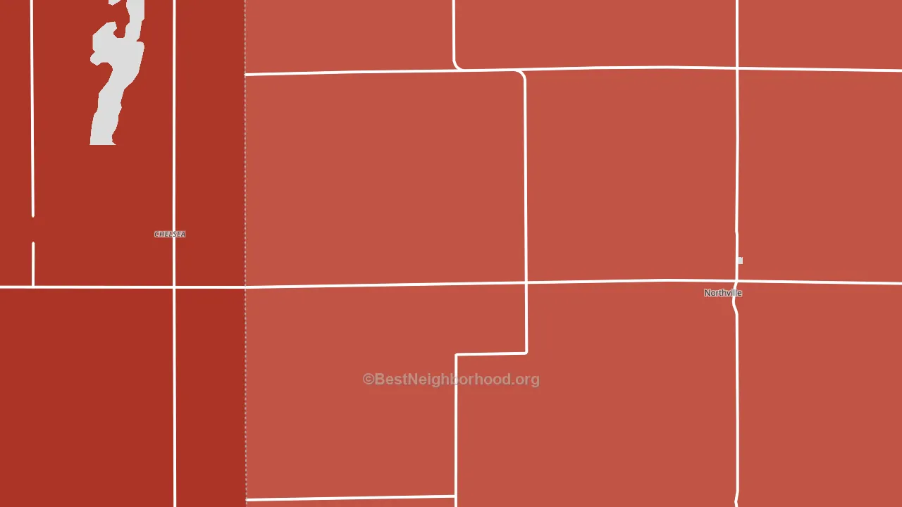 Northville, SD block-group political-lean map