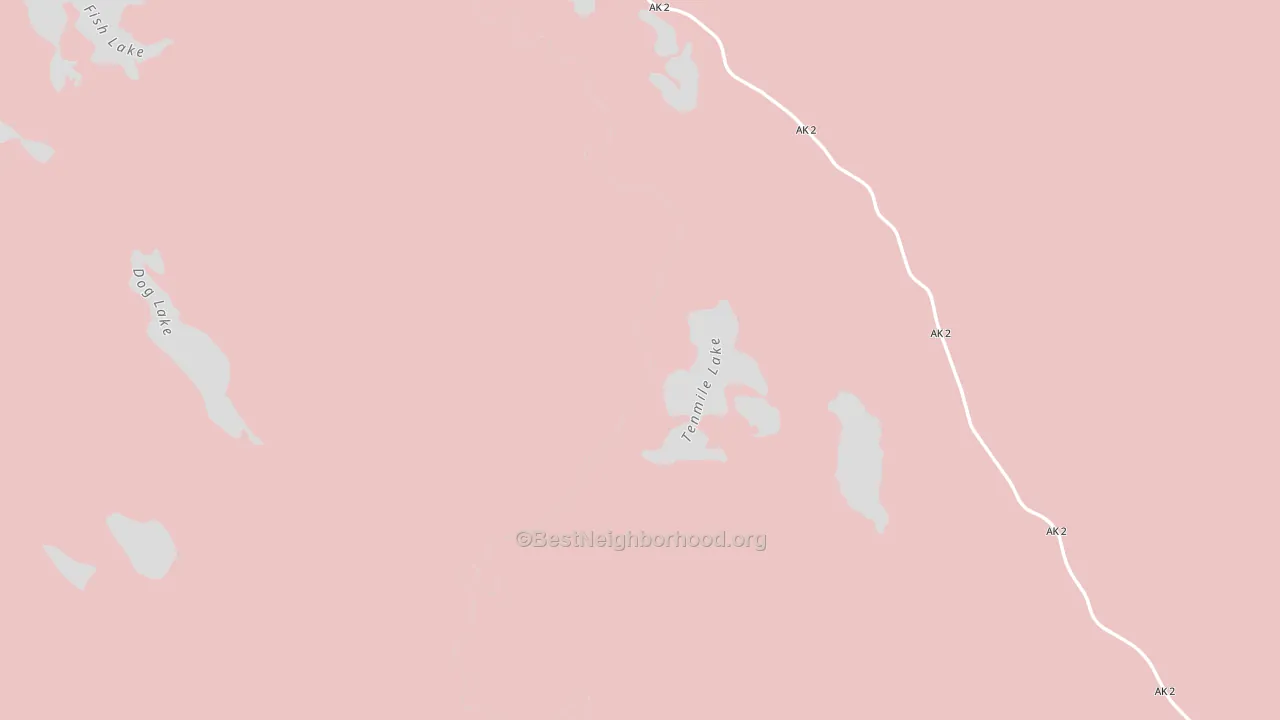 Northway, AK block-group political-lean map