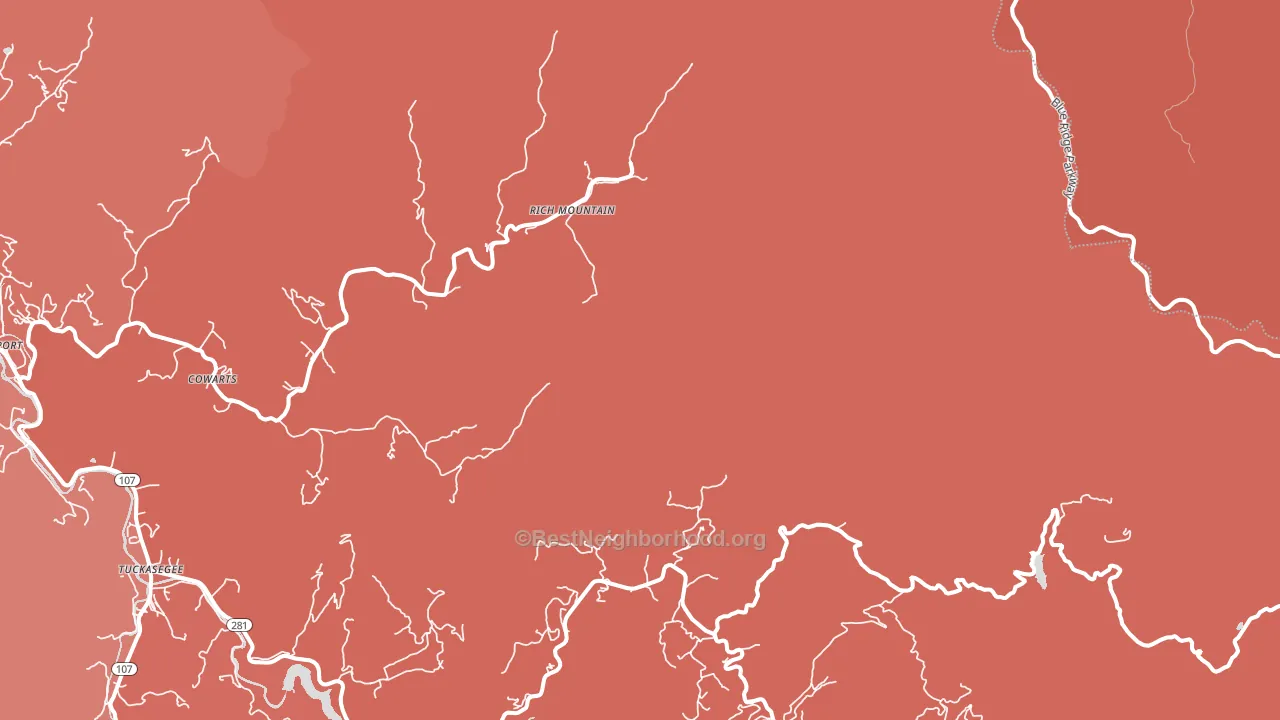 Norton, NC block-group political-lean map