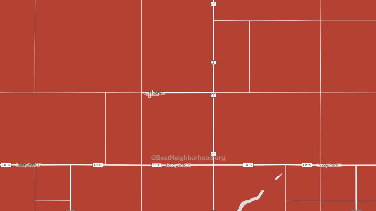 Nortonville, ND block-group political-lean map