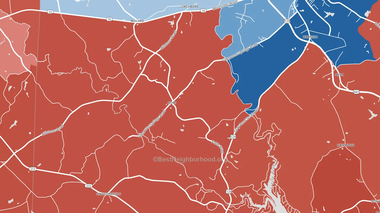 Note, GA block-group political-lean map
