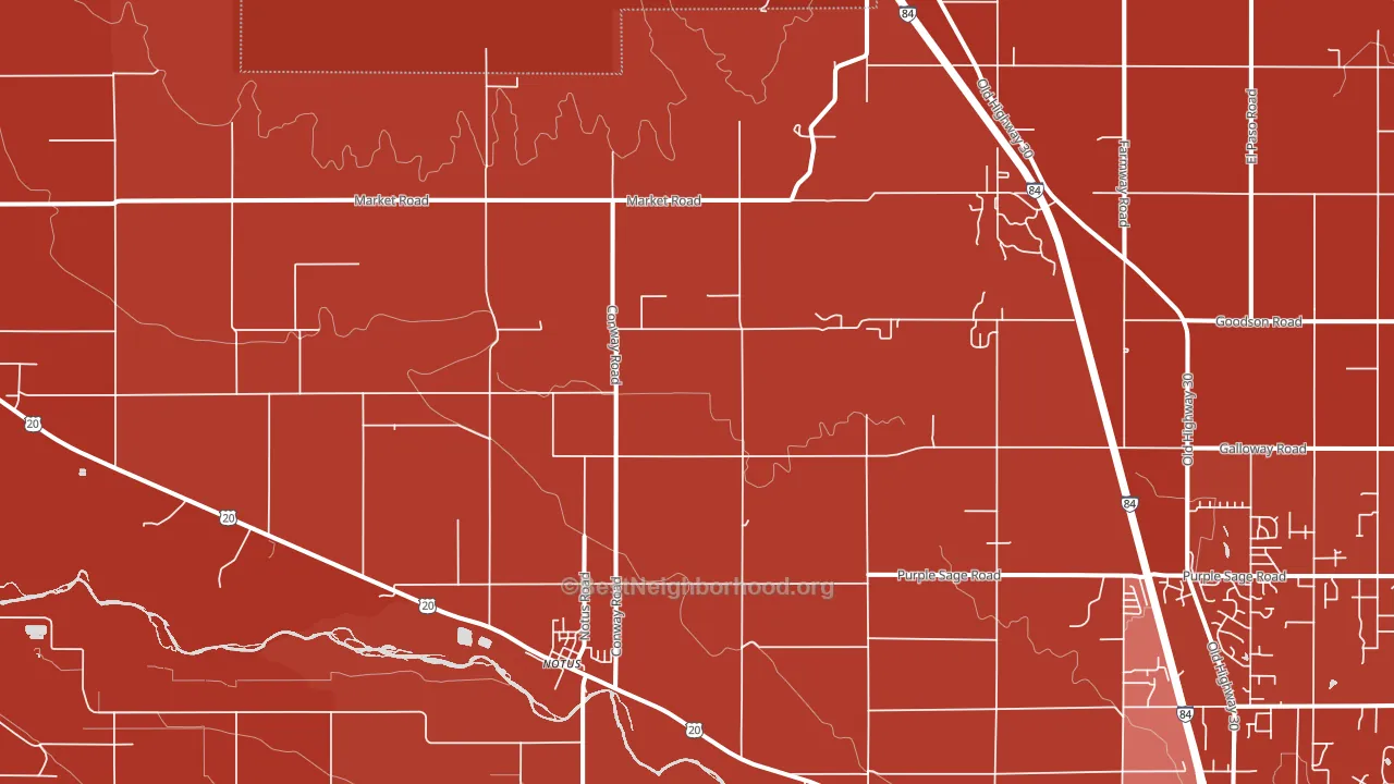Notus, ID block-group political-lean map