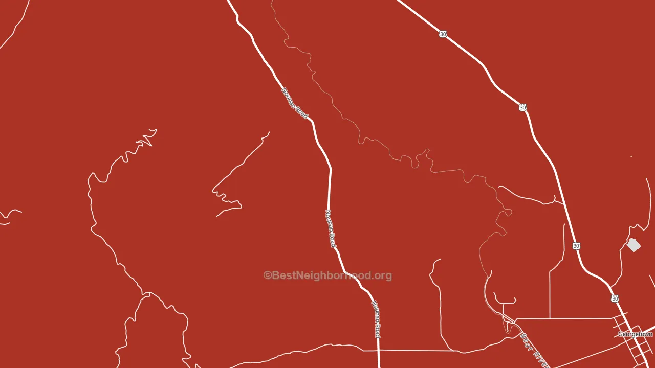 Nounan, ID block-group political-lean map