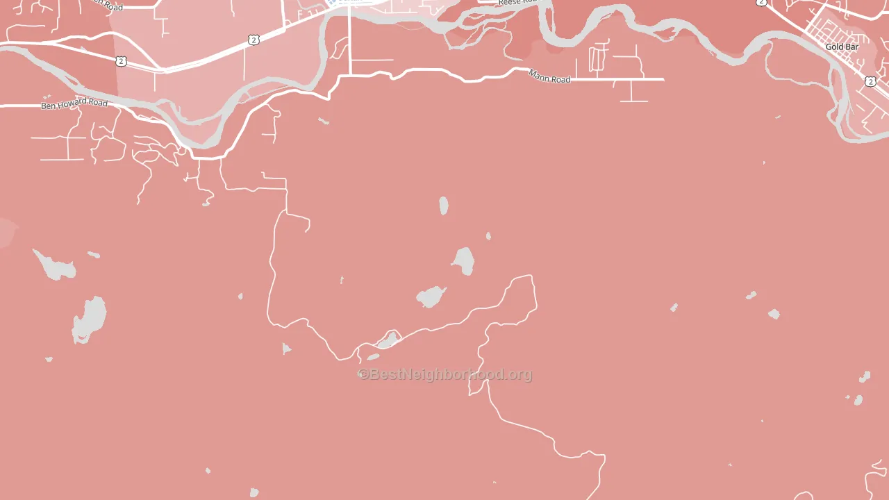 Novelty, WA block-group political-lean map