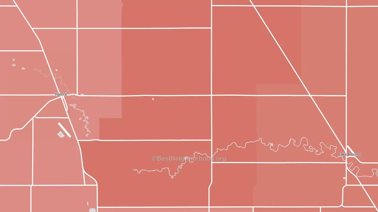 Noyes, MN block-group political-lean map