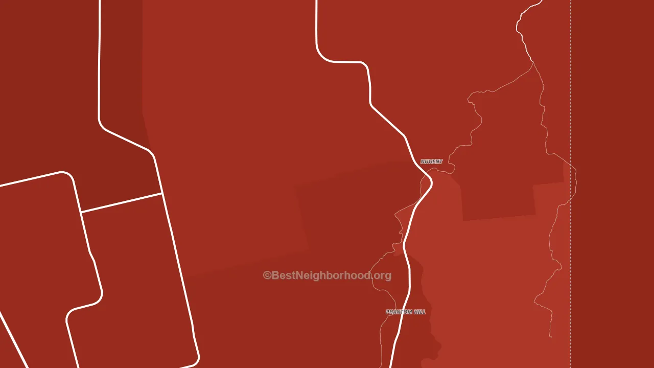 Nugent, TX block-group political-lean map