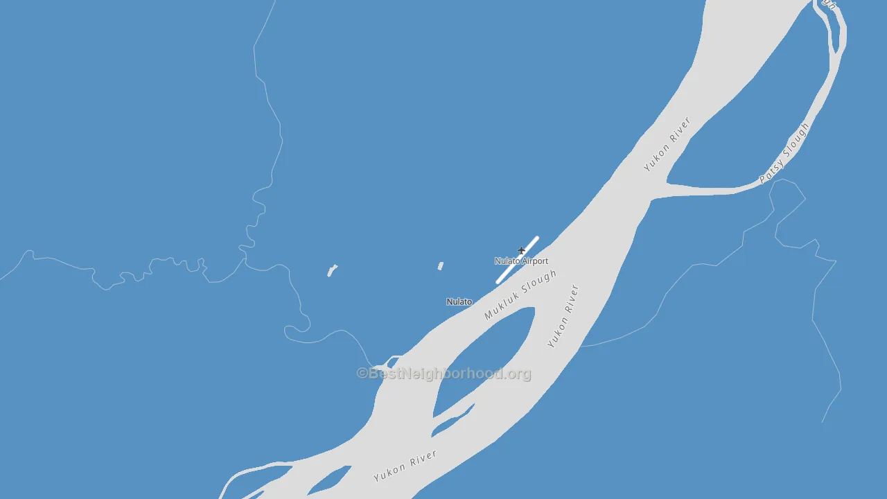 Nulato, AK block-group political-lean map
