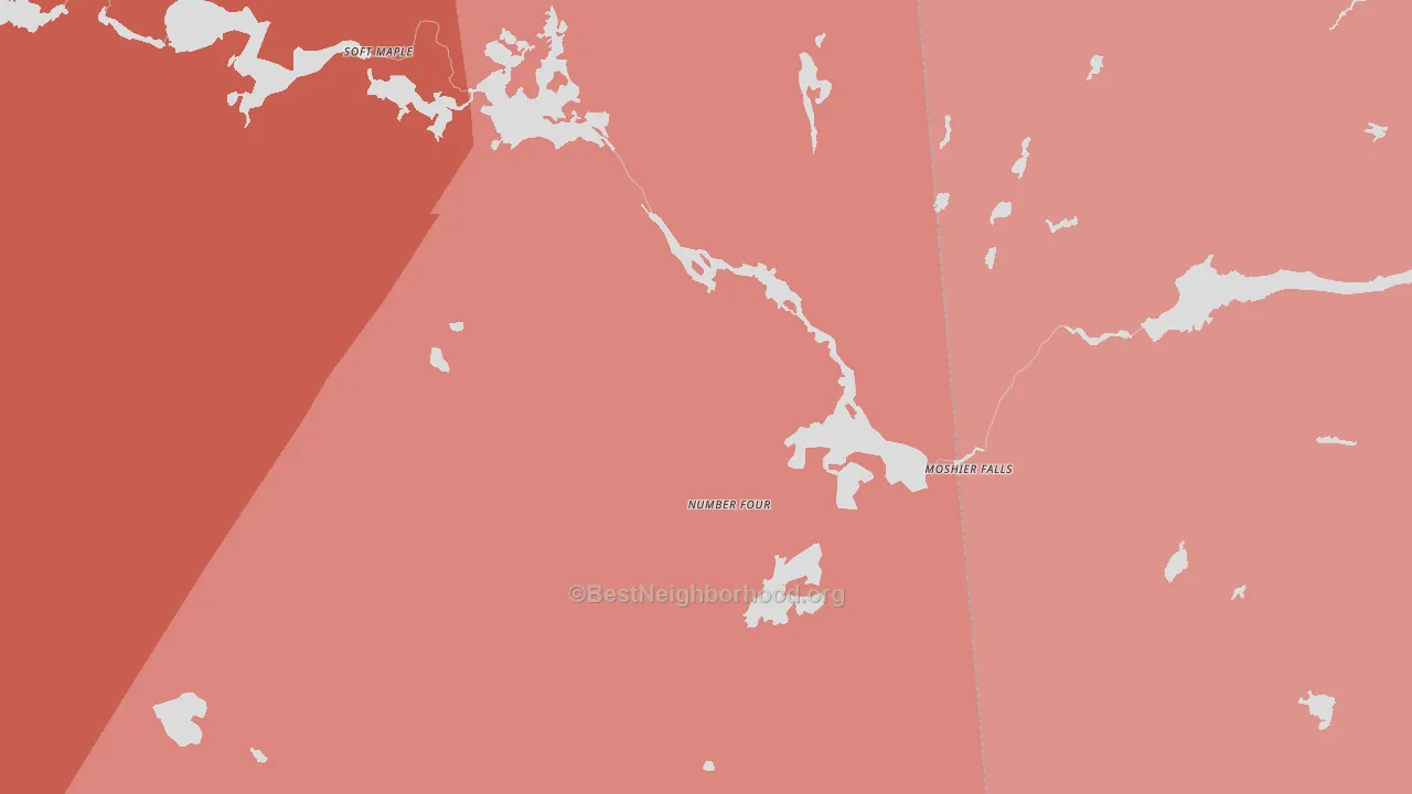 Number Four, NY block-group political-lean map