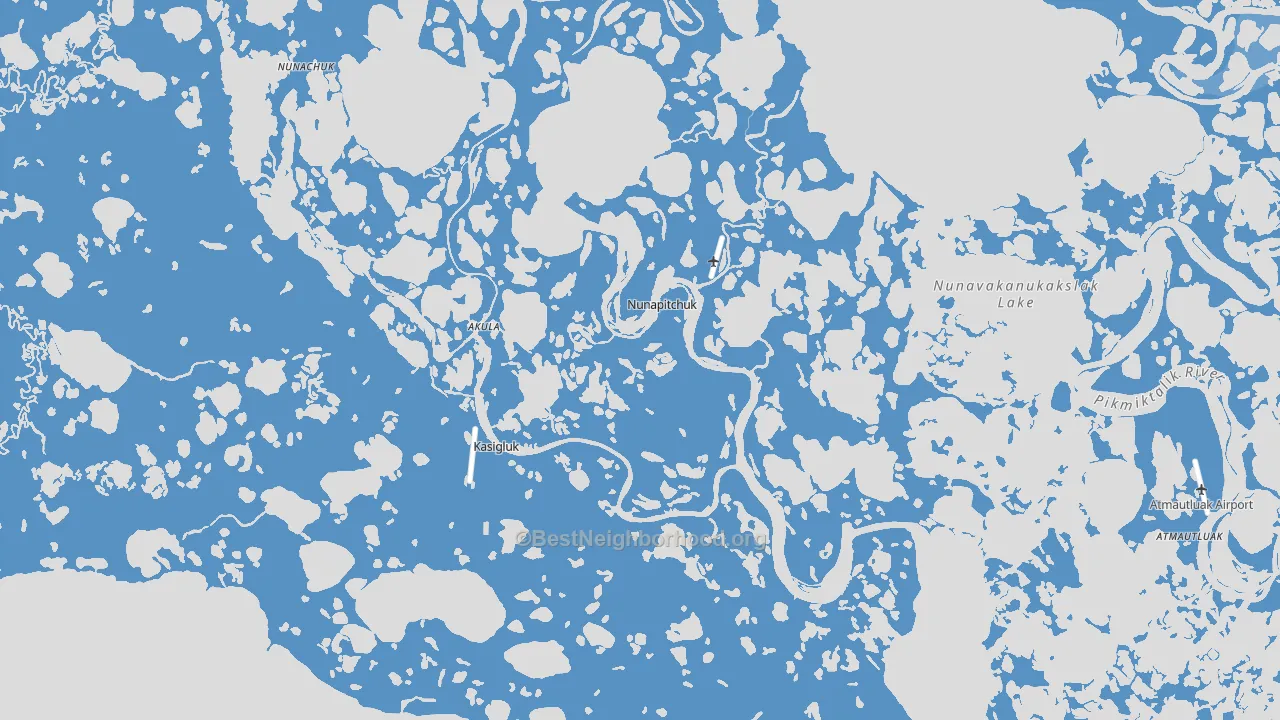 Nunapitchuk, AK block-group political-lean map