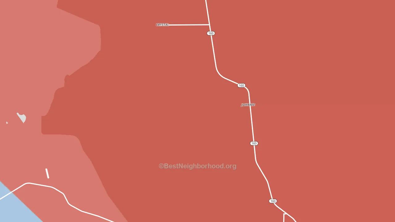 Nye County, NV block-group political-lean map