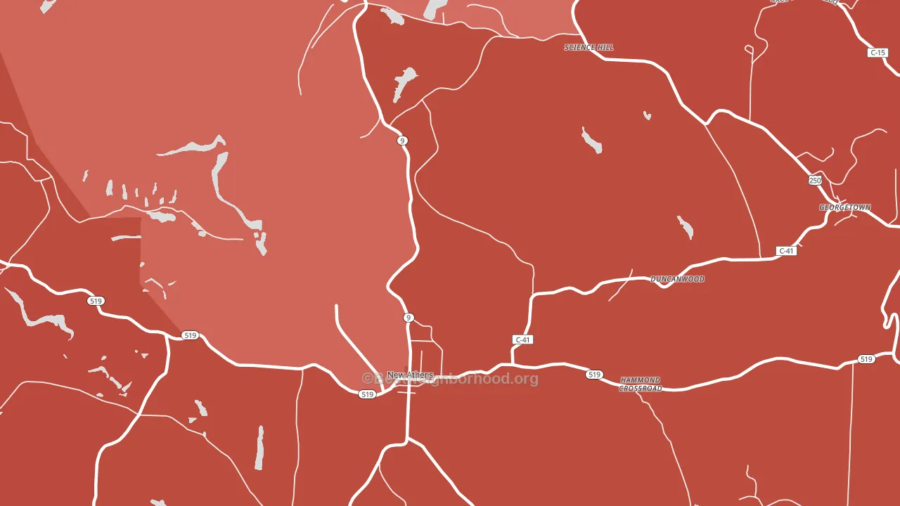 Oak Park, OH block-group political-lean map