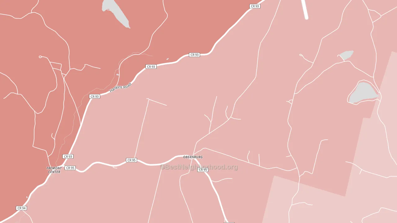 Obernburg, NY block-group political-lean map