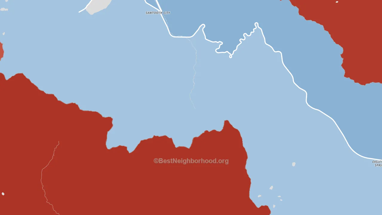 Obsidian, ID block-group political-lean map