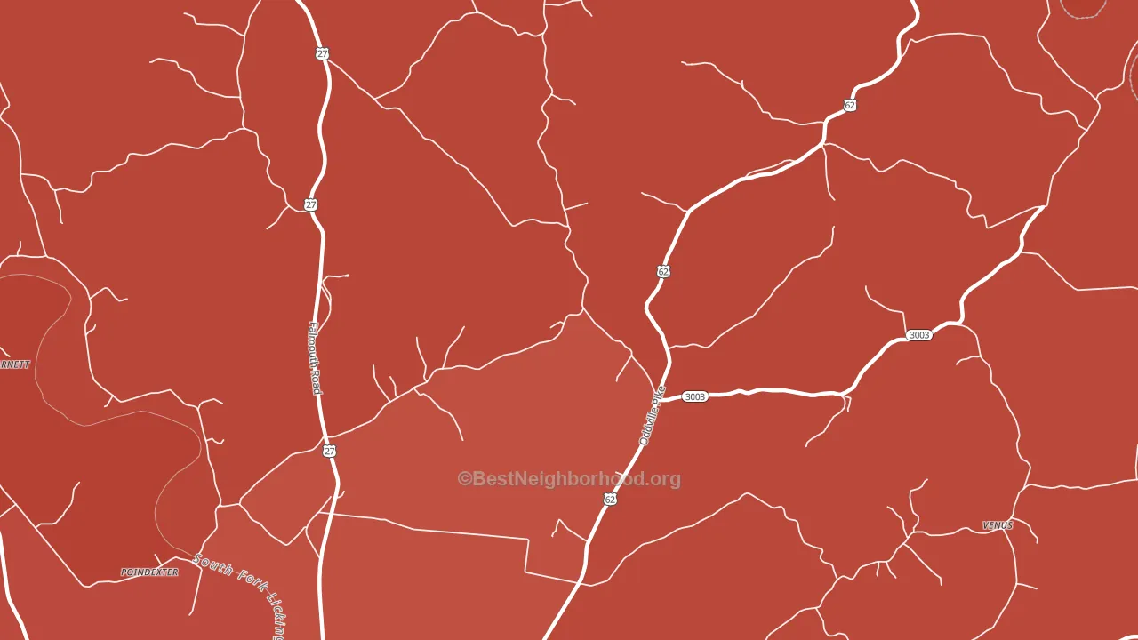Oddville, KY block-group political-lean map