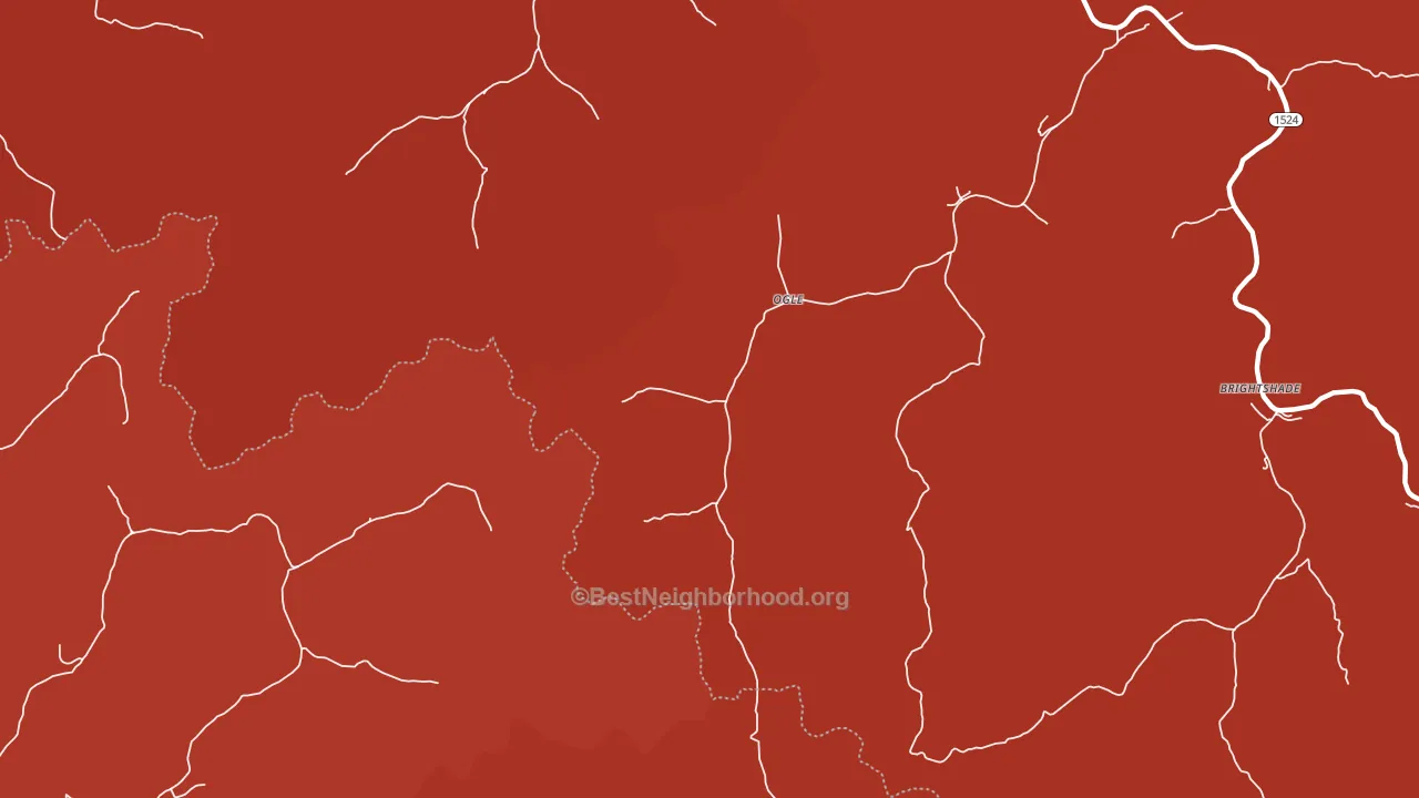 Ogle, KY block-group political-lean map