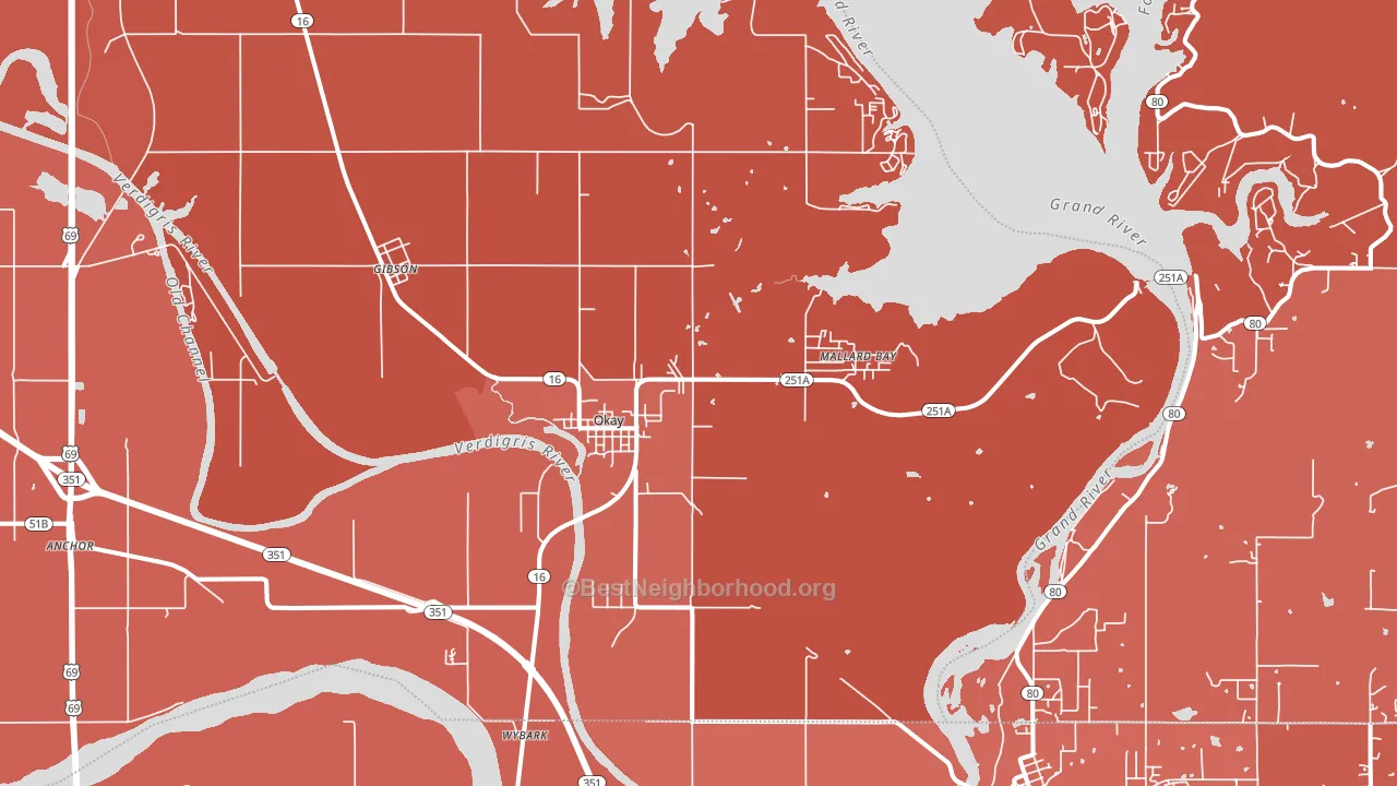 Okay, OK block-group political-lean map