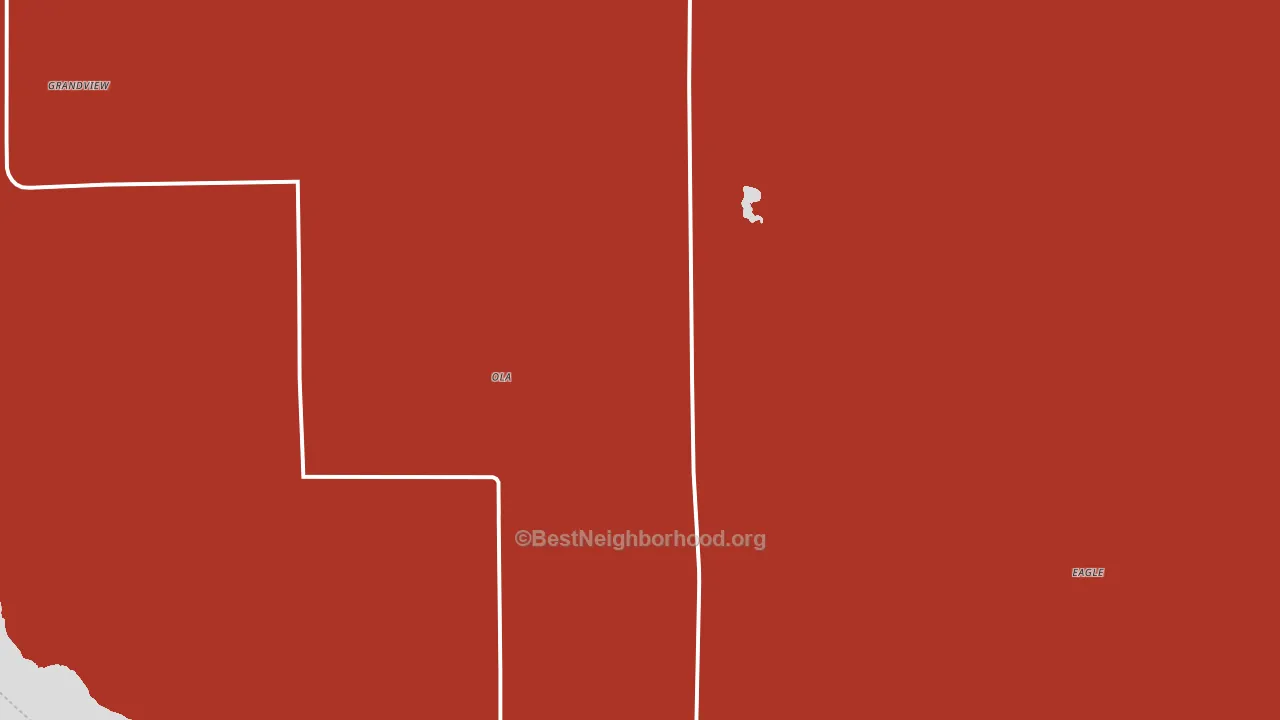 Ola, SD block-group political-lean map
