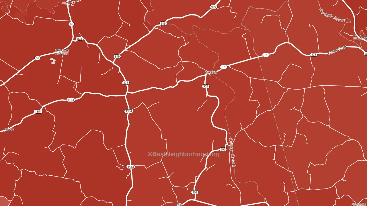 Olaton, KY block-group political-lean map