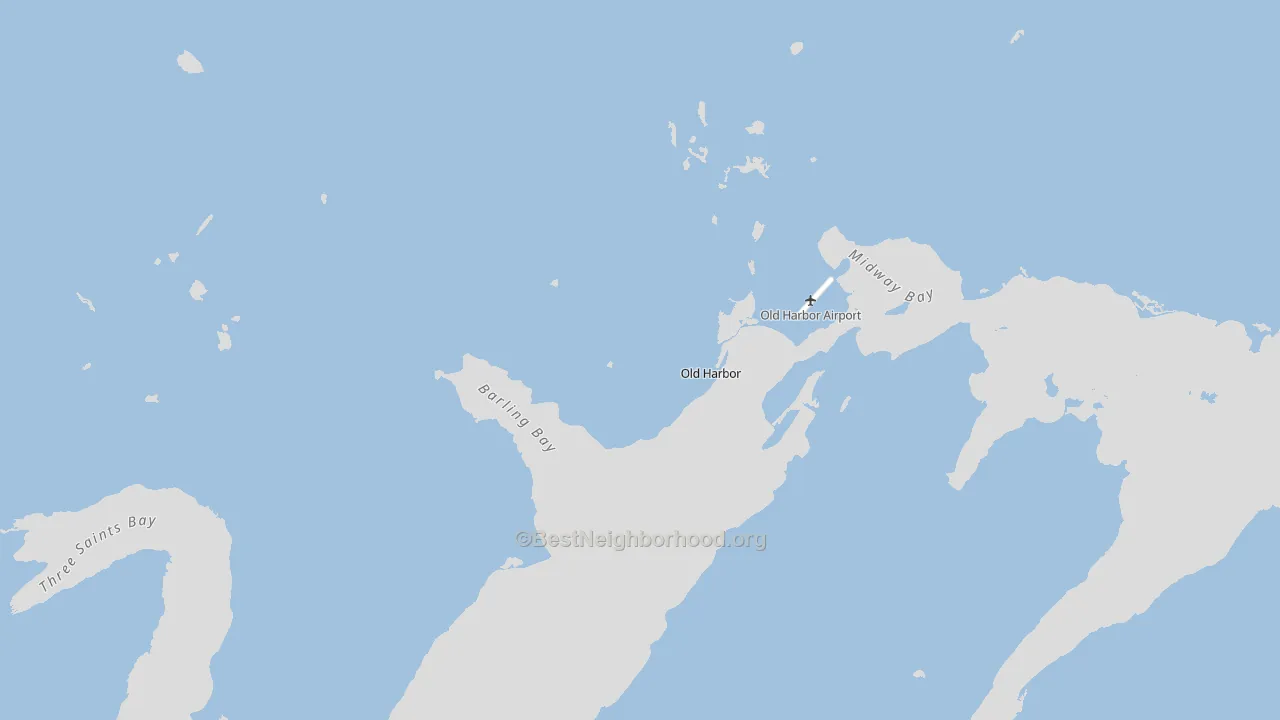 Old Harbor, AK block-group political-lean map