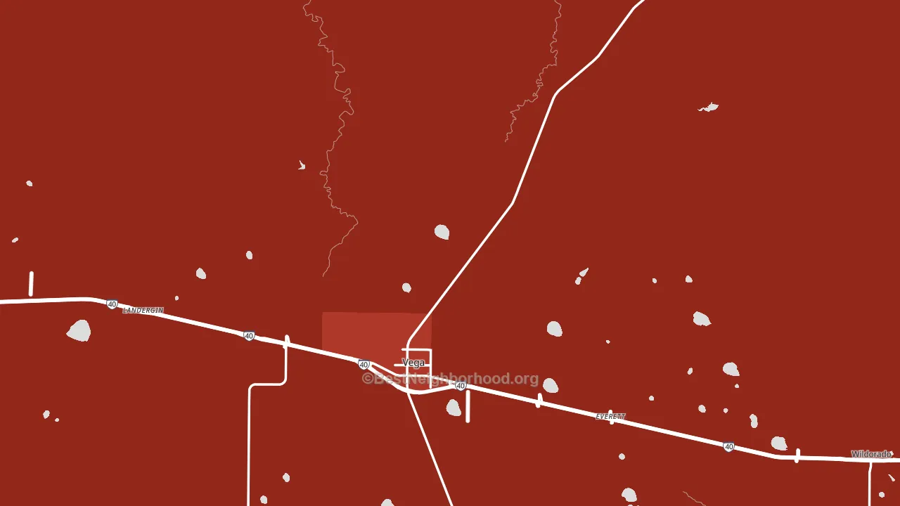Oldham County, TX block-group political-lean map