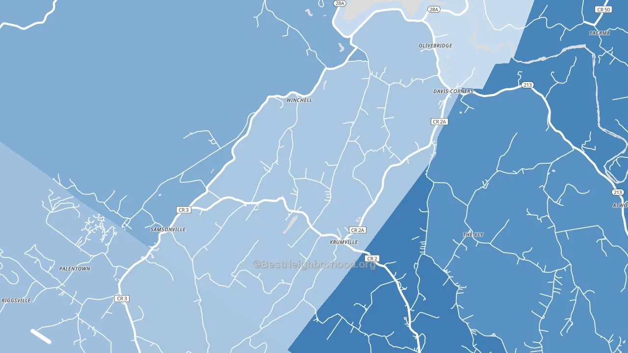 Olivebridge, NY block-group political-lean map