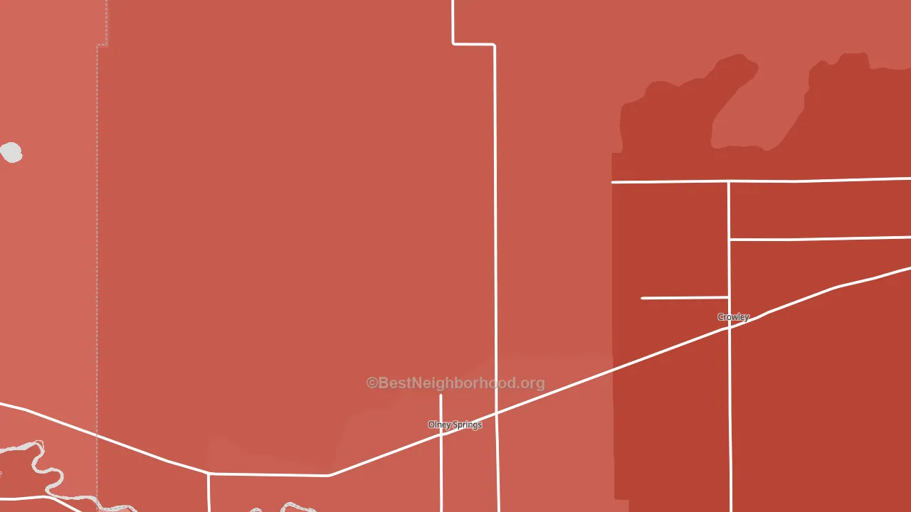 Olney Springs, CO block-group political-lean map