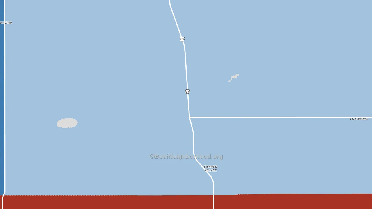 Olsonville, SD block-group political-lean map