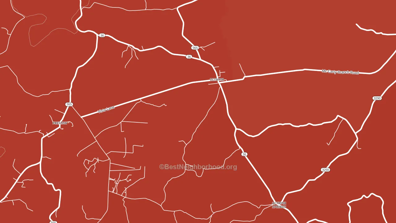 Olympia, KY block-group political-lean map